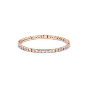14K Rose Gold 7.00 Ct. Tw. Lab-Grown Diamond Bracelet